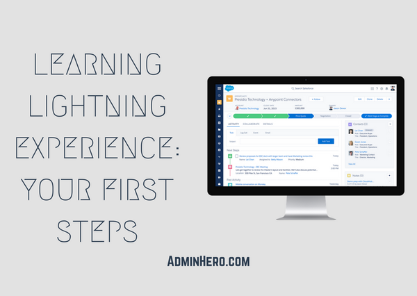 Learning Lightning Experience Your First Steps